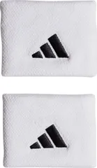 アディダス adidas テニス リストバンド S メンズ レディース 男性 女性 吸湿 吸収力 薄手 ロゴ 刺繍 汗拭き 手首 ソフト 夏 試合 練習 部活動 クラブ活動 サークル スクール  EVJ47 HT3910 ホワイト/ホワイト/ブ