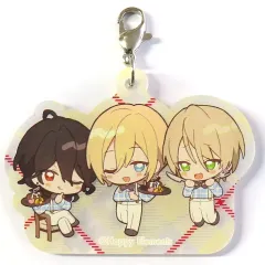 【中古】キーホルダー [単品] 朔間零＆天祥院英智＆白鳥藍良 アクリルチャーム 「あんさんぶるスターズ!! ENSEMBLE HOLIDAY!!×animatecafe HOLIDAYプレゼントボックス」 同梱品