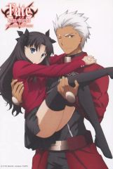 [중고] 엽서 [단품] 아처 & 토오사카 린 엽서 [CD Fate / stay night [Unlimited Blade Works] OP Aimer / Brave Shine] 애니메이트 구입 특전