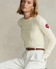 POLO RALPH LAUREN(ポロラルフローレン) 新モデル ピマコットン ケーブルニット S