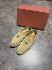 Loro Piana】 美品 ロロピアーナ サマーウォーク バブーシュ レザー