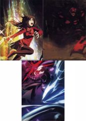 [중고] 클리어 파일 전 3종 세트 ufotable 신작 클리어 포스터 파일 I(A4 클리어 파일) [극장판 Fate/stay night[Heaven's Feel] III.spring song] 제2주째 방문자 특전