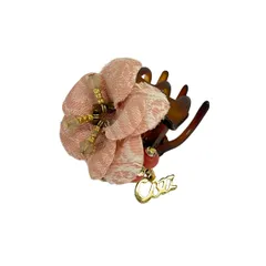 ComplexBIZ(コンプレックスビズ) アクセサリー美品  - ピンク×ブラウン×マルチ ヘアクリップ/フラワーのサムネイル