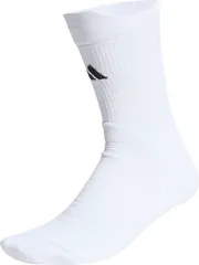 アディダス adidas テニス テニス クルーソックス クッション1足組 靴下 1P ソフト 上質 スタイリッシュ 機能 ロゴ スポーティー 快適 部活動 クラブ サークル スクール  CH260 KA0075 ホワイト/ブラック