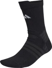 アディダス adidas テニス テニス クルーソックス クッション1足組 靴下 1P ソフト 上質 スタイリッシュ 機能 ロゴ スポーティー 快適 部活動 クラブ サークル スクール  CH260 KE8875 ブラック/ホワイト