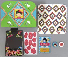 3COINS りぼん70周年 ちびまる子ちゃん マスキングテープ 4個セット