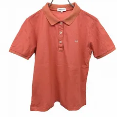 【中古】[印象AB] McGREGOR マックレガー ポロシャツ / スリムフィット レディース M ピンク サーモンピンク系 綿100% コットン100% ワンポイント 半袖 古着 ポケット無し 裾の両サイドにスリットのサムネイル