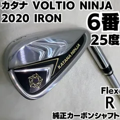 美品 カタナ VOLTIO NINJA 2020 6番 単品アイアン 純正カーボン メンズ 右 フレックス Rのサムネイル