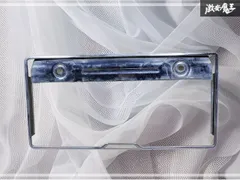 ☆破損無し☆ TOYOTA トヨタ 純正 汎用 ナンバーフレーム ナンバープレート ライセンスフレーム 枠 ホルダー 1枚 単体 激安魔王 棚のサムネイル