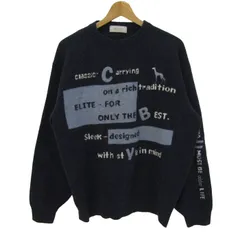 アダバット ニット セーター 長袖 ウール ゴルフウエア ブランド トップス メンズ Fサイズ ネイビー adabat 【中古】のサムネイル