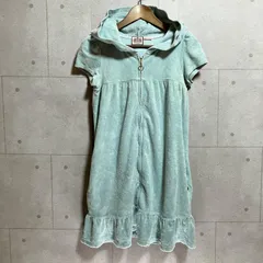 JUICY COUTURE ジューシークチュール パイル ロング ジップパーカー パーカー ミニ 半袖 ワンピース S ブルー 水色 レディース SU-20-12のサムネイル
