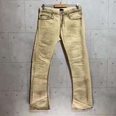 JACKROSE ジャックローズ 汚し加工 ダメージ フレア デニム パンツ 31 ボトムス Y2K 平成 お兄 ベージュ メンズ SU-20-16のサムネイル