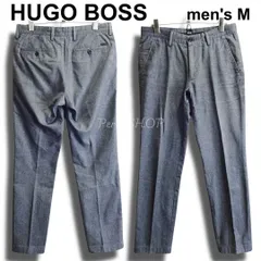HUGO BOSS　ヒューゴボス　スリムトラウザーパンツ　W28（約77cm　W30相当）　スラックス　グレー　メンズのサムネイル