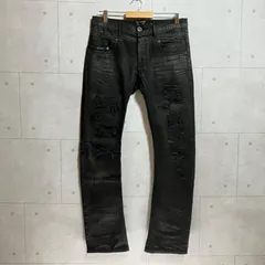 Luv maison ラブメゾン JACKROSE ジャックローズ SUGIZO クラッシュ デニム パンツ ボトムス 46 ブラック 黒 メンズ SU-20-19のサムネイル