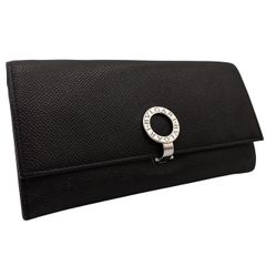 BVLGARI ブルガリ 長財布 ビーゼロワン サークルロゴ レザー 本革 黒