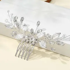 浴衣 留袖 着物用 ヘッドドレス パーティー 結婚式 ヘアアクセサリー 成人式 和装用 ヘアコーム 卒業式 ヘアピン かんざし 入学式 コーム パール まとめ髪 髪飾り