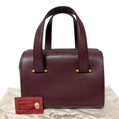 カルティエ ミニボストンバッグ ハンドバッグ マストライン レザー
