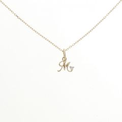 美品〉K10 ネックレス ダイヤモンド イニシャル T J - メルカリ