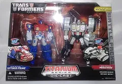 【新品】トランスフォーマータイタニウムフィギュア オプティマスプライムvsメガトロンのサムネイル