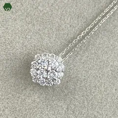 【34-06】【Vendome　Aoyama】ダイヤモンド　ネックレスD0.36ct 【中古】【PT900/PT850】【約43㎝】★By vivid-Jのサムネイル