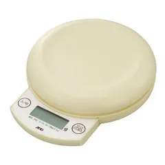 A&D デジタルホームスケール 3kg クリーム UH-3203-W ≪ひょう量:3000g 最小表示:0.1g 0.5~100g /1g 2~3000g ≫のサムネイル