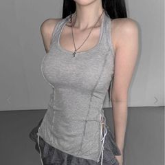 HAPPIE HALTER SLEEVELESS - メルカリ