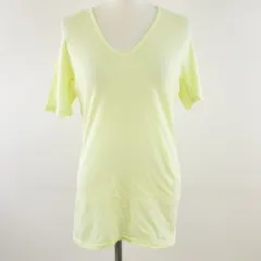 カミシマチナミ KAMISHIMA CHINAMI カットソー Tシャツ 半袖 Vネック 薄手 黄 38 *T645のサムネイル