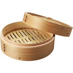 パール金属 中華 せいろ 21cm 蒸し器 蒸し 野菜 しゅうまい 小籠包 天然木 天然竹 和の里 H-5714