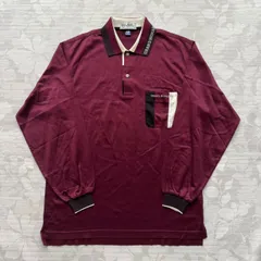【美品・日本製】MIZUNO GRAND MONARCH 長袖ポロシャツ ボルドー M
