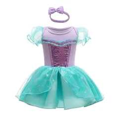 新品 [Dressy Daisy] 赤ちゃん 女の子 ロンパース 人魚姫 コスチューム ベビ 衣装ー 海のプリンセス プリンセス ドレス ハロウィン 仮装 カチューシャ 付き サイズ 0～3ヶ月 50
