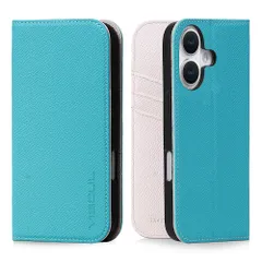 新品 VISOUL iPhone16 対応ケース 手帳型 本革 スマホケース レザーケース 手帳型ケース アイフォン16 ケース カード収納 携帯ケース 全面保護 マグネット 柔軟なTPU素材 アイホン16 ミント