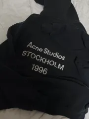 Acne Studios アクネストゥディオズ ロゴ フーディー セーター ブラック XXSのサムネイル