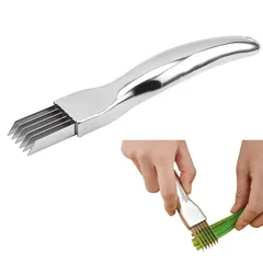 新品 Liroyal ネギカッター 白髪ねぎカッター ネギスライサー ステンレス製 キッチン用品 きゅうり しらがねぎ 野菜カッター お手入れ簡単 便利小物 家庭用 業務用 食洗機対応のサムネイル