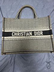 CHRISTIAN DIOR ハウンドトゥース トートバッグ - メルカリ