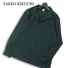 TAKEO KIKUCHI タケオキクチ シアサッカー★ ストライプ スタンドカラー シャツ ジャケット 大きいサイズ Sz.4 メンズのサムネイル