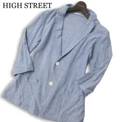 HIGH STREET ハイストリート 春夏★ 七分袖 カーディガン ジャケット Sz.L メンズのサムネイル