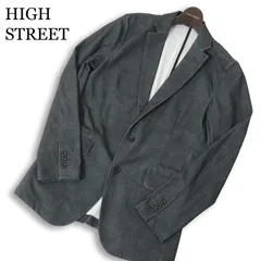 25SS★ HIGH STREET ハイストリート 春夏★ トリコット メッシュ マーブル調プリント  アンコン ジャケット Sz.M　メンズのサムネイル