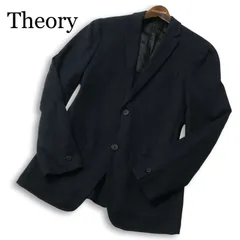 Theory セオリー 春夏★ 【TOBIUS CF TS A CARLUN】 麻 リネン混 背抜き テーラードジャケット Sz.38 メンズ ネイビーのサムネイル