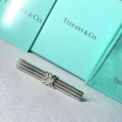 ティファニー ネクタイピン ツイストノット シルバー925×ゴールド750