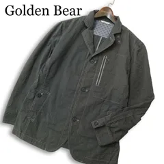 Golden Bear ゴールデンベア 春夏★ 麻 リネン混 ストライプ カバーオール ジャケット Sz.L メンズのサムネイル