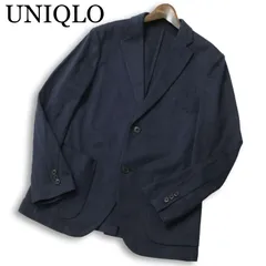UNIQLO ユニクロ 春夏★ SLIM FIT コンフォート テーラード ジャケット Sz.M メンズ 紺 ネイビー