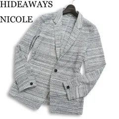 25SS★ HIDEAWAYS NICOLE ハイダウェイ ニコル 春夏★ 【ハニカムジャガードラペルジャケット】 アンコン  Sz.46 メンズのサムネイル