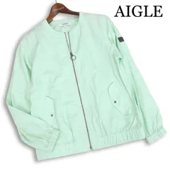 AIGLE エーグル ZBF079J 春夏★ 撥水 フワクシャ ドゥ ノーカラー ショート ジャケット ブルゾン Sz.38 レディースのサムネイル