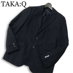 極美品✨ TAKAQ タカキュー ビジネススーツ ネイビー ストライプ