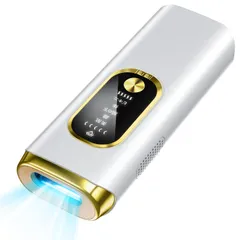 新品 脱毛器 VIO対応 【サファイア冷却・無痛・低刺激】 サロン級 HIPL光脱毛器 メンズ レディース 髭 脱毛 21J高出力 照射回数無制限 ムダ毛ケア 5モード 手動/自動照射 光美容器 全身脱毛 家庭用 簡単操作 男女兼用 保護サングラス付き ギフトのサムネイル