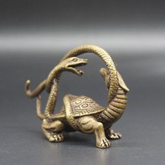 銅器 四神獣玄武 茶道茶寵 四方聖獣亀蛇 玄関 風水 置物 工芸品 - メルカリ