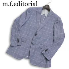 m.f.editorial タカキュー 春夏 COOL STRETCH & EASY AIR ウール★ チェック アンコン テーラード ジャケット Sz.Y5 メンズのサムネイル