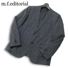 m.f.editorial × ATSURO TAYAMA タカキュー アツロウタヤマ シアサッカー チェック テーラード ジャケット Sz.L メンズ 灰のサムネイル