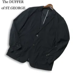 The DUFFER of ST.GEORGE ダファー オブ セントジョージ 春夏★ ナイロン アンコン テーラード ジャケット Sz.L メンズ 黒のサムネイル