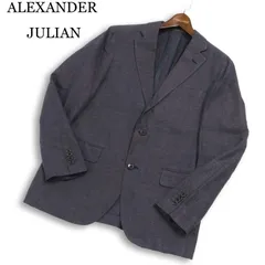 ALEXANDER JULIAN アレキサンダージュリアン 春夏 Marzotto★ リネン テーラード ジャケット ブレザー Sz.LL メンズ 大きいのサムネイル